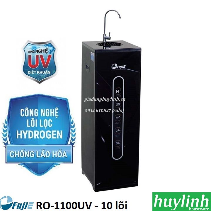 Máy lọc nước RO Fujie RO-1100UV-CAB - 10 lõi - Hydrogen - UV