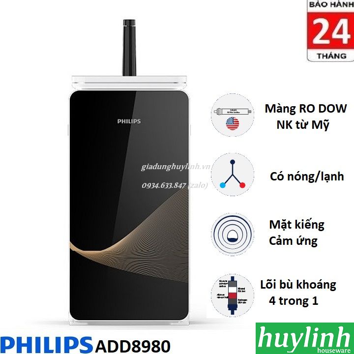 Máy lọc nước RO nóng lạnh Philips ADD8980