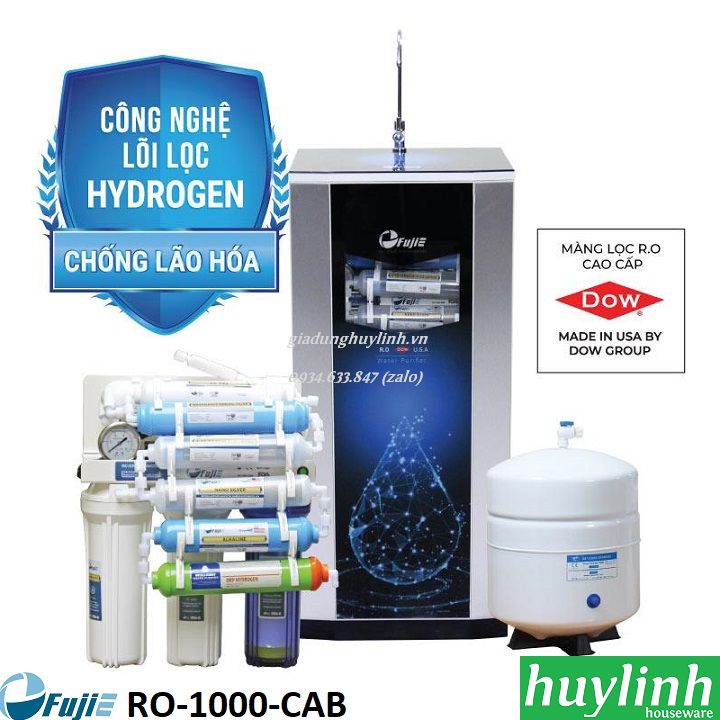 Máy lọc nước RO Fujie RO-1000-CAB - 10 lõi Hydrogen