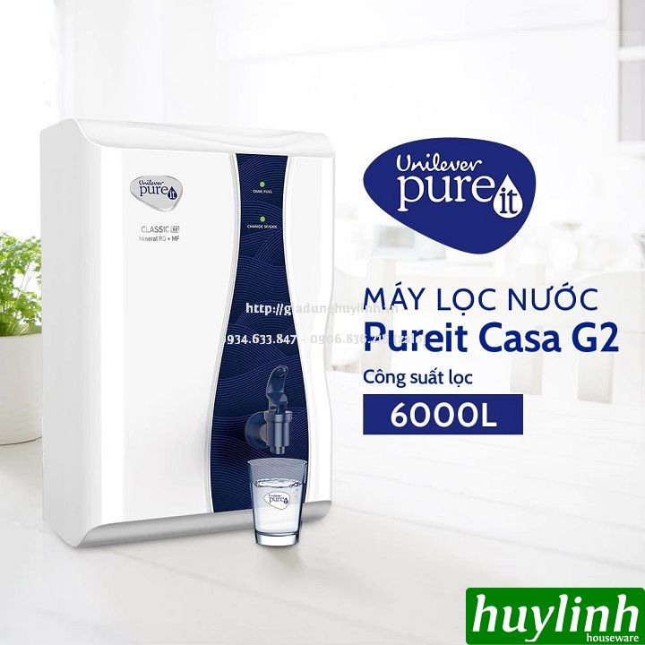 Máy lọc nước Unilever Pureit Casa G2 (RO + MF) - 6000 lít 6