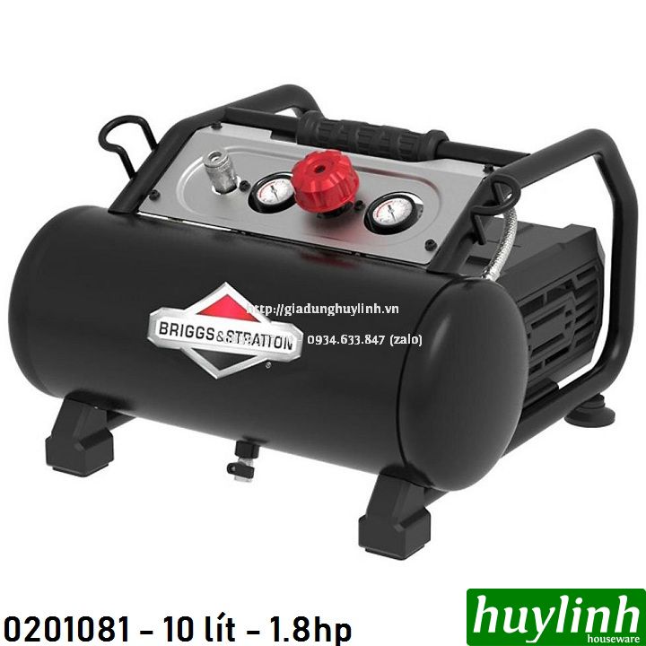 Máy nén khí không dầu Briggs & Stratton 0201081 - 10 lít - 1.8hp