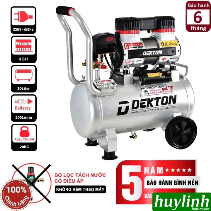 Máy nén khí không dầu Dekton DK-AC3930 PROMAX