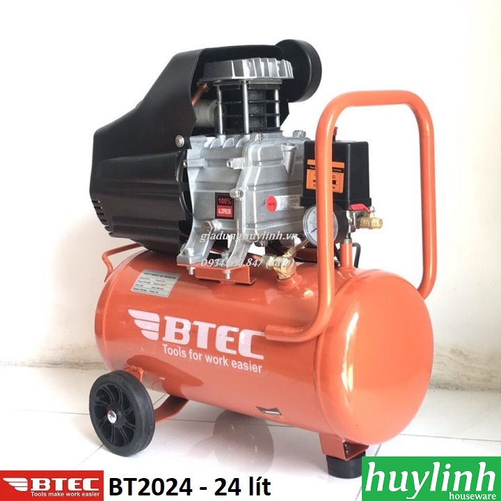 Máy nén khí trực tiếp có dầu Btec BT2024 - 24 lít