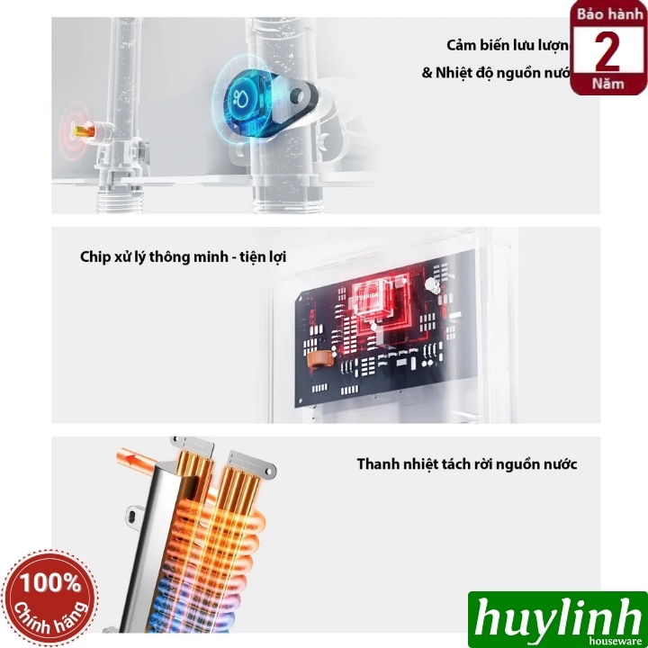 Máy tắm nước nóng trực tiếp Toshiba TWH-45MCNVN(W)-WB - 4500W 3