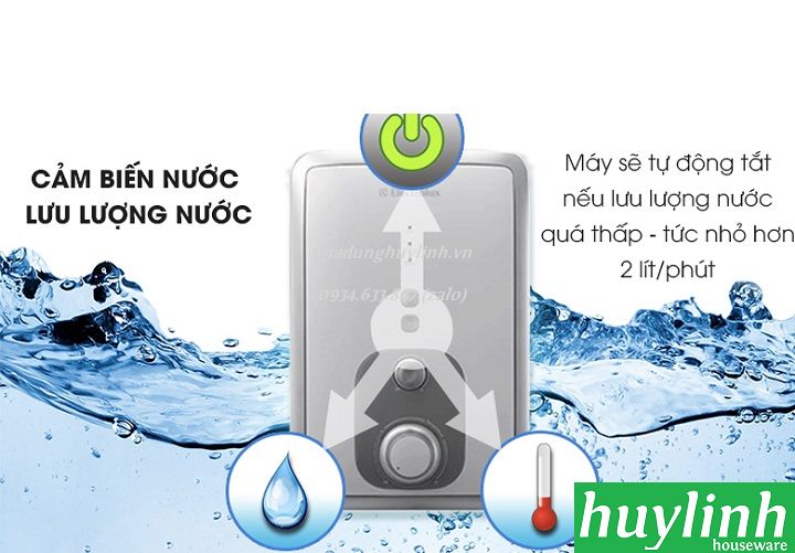 Máy nước nóng trực tiếp Electrolux EWE351BA-DW - 3500W - có bơm trợ lực 7