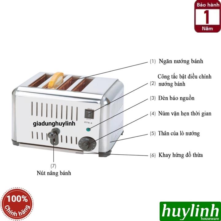 Máy nướng bánh mì Tiross TS9666 2