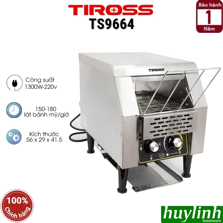 Lò nướng bánh mì băng chuyền Tiross TS9664