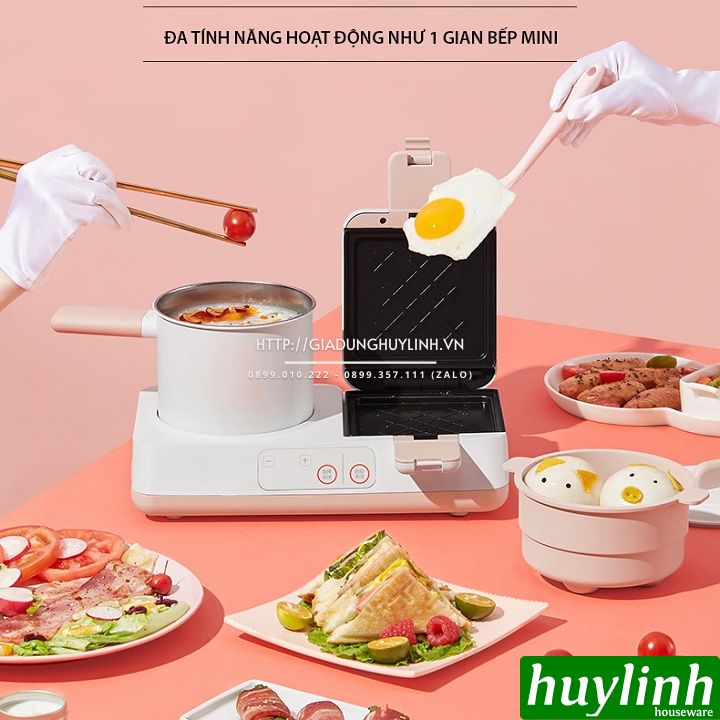 Máy nướng bánh - làm đồ ăn sáng 2 trong 1 Joyoung SK06K-GS950 3