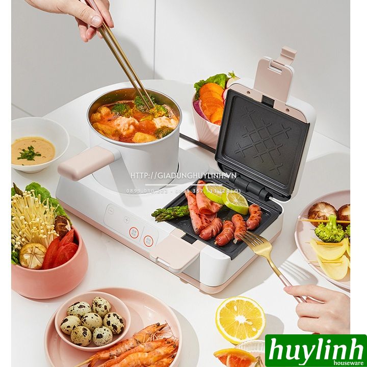 Máy nướng bánh - làm đồ ăn sáng 2 trong 1 Joyoung SK06K-GS950 5