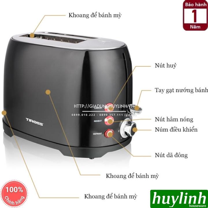 Máy nướng bánh mì sandwich Tiross TS9659 - 800W 2