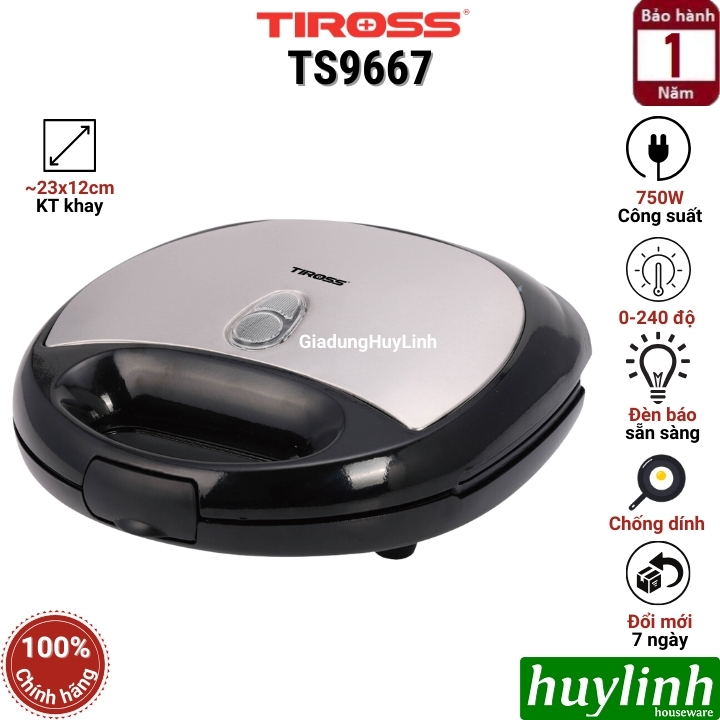 Máy làm bánh sandwich Tiross TS9667