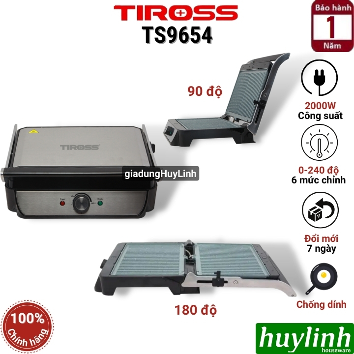 Bếp nướng điện đa năng Tiross TS9654
