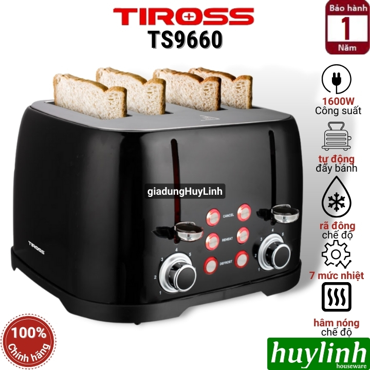 Máy nướng bánh mì Sandwich Tiross TS9660