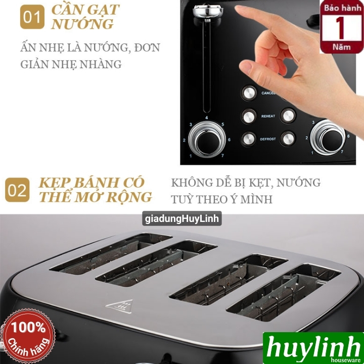 Máy nướng bánh mì Sandwich Tiross TS9660 3