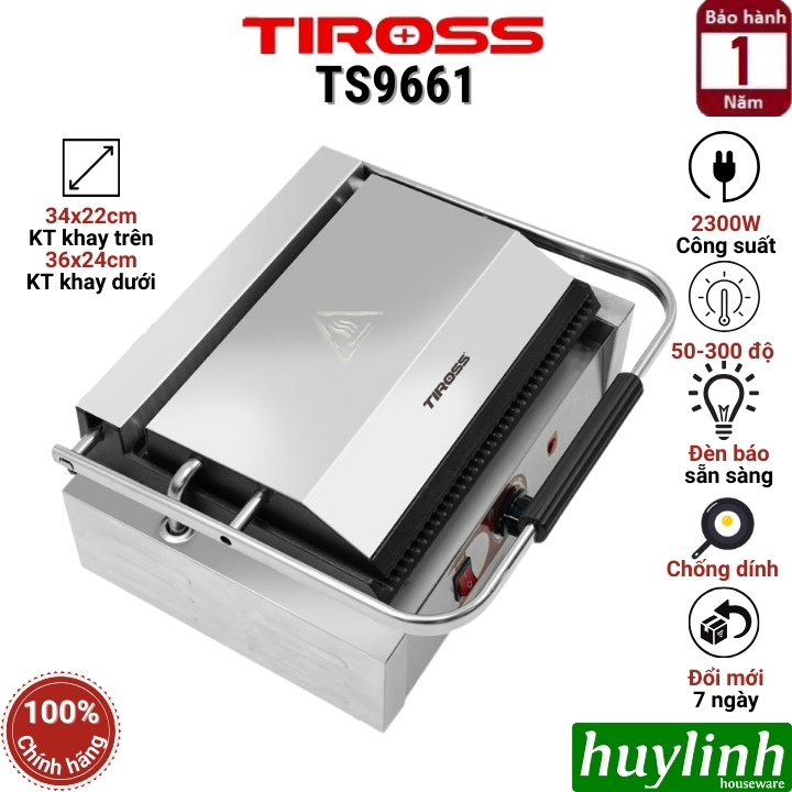 Kẹp nướng điện đa năng Tiross TS9661