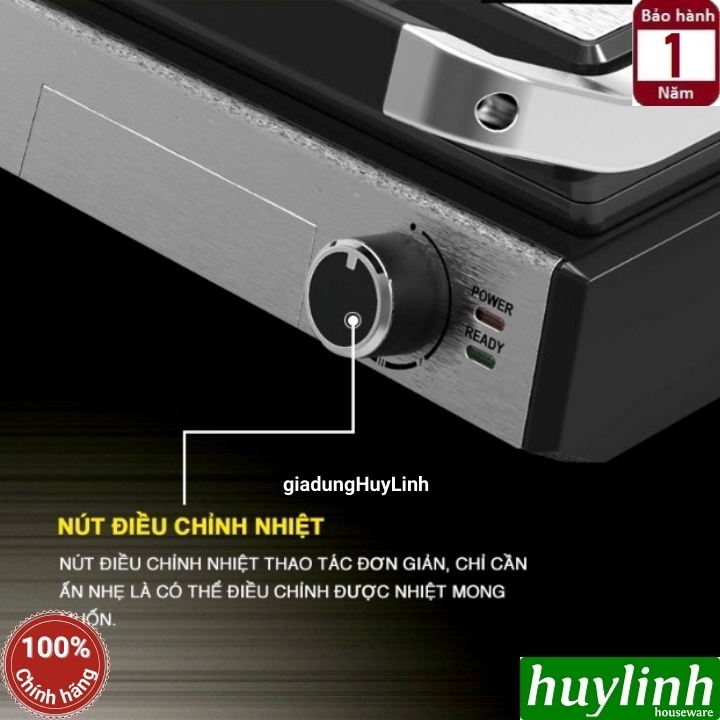 Kẹp - vỉ nướng điện đa năng Tiross TS9657 - 2000W