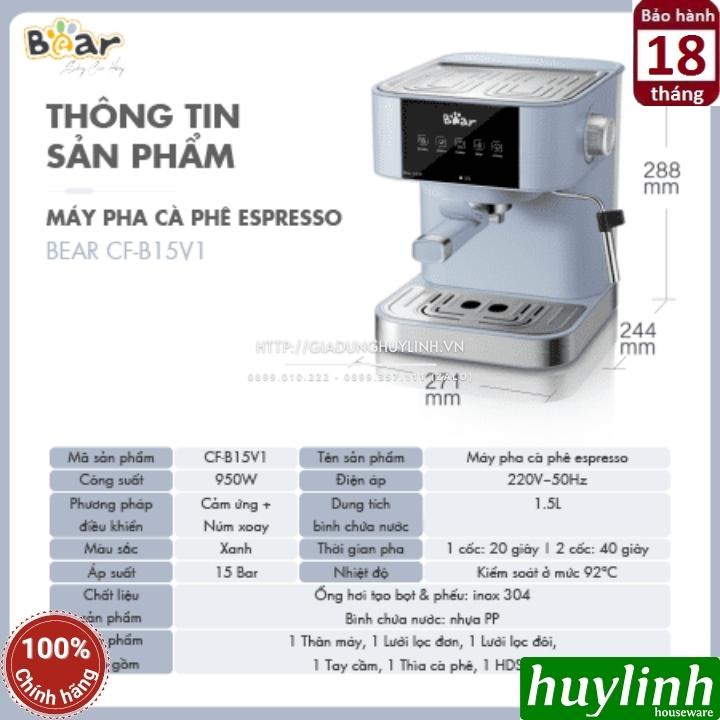 Máy pha cà phê Espresso Bear CF-B15V1 - Pha 1 - 2 tách tự động 9