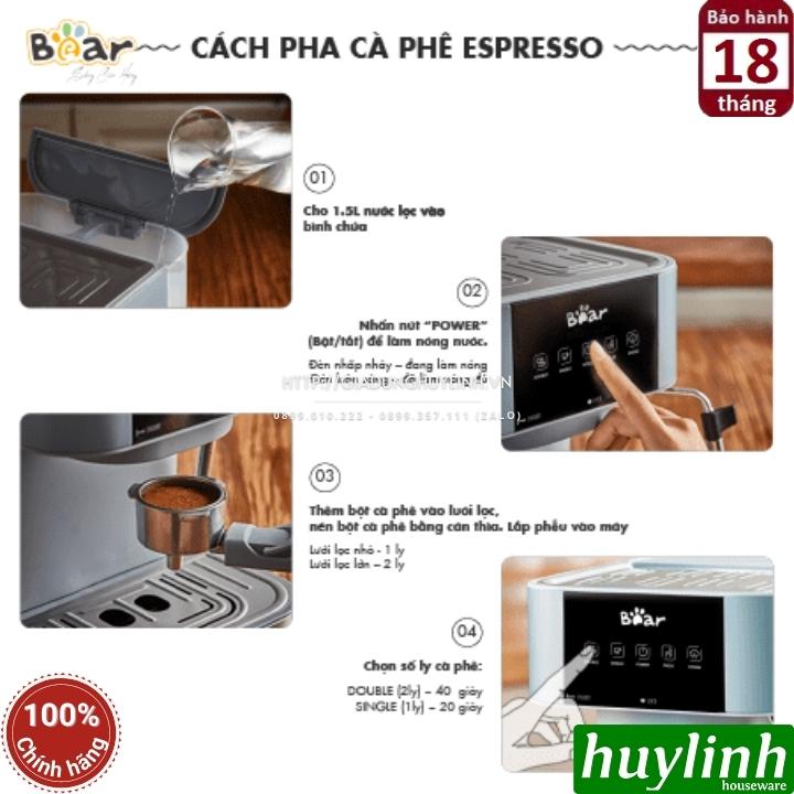 Máy pha cà phê Espresso Bear CF-B15V1 - Pha 1 - 2 tách tự động 6