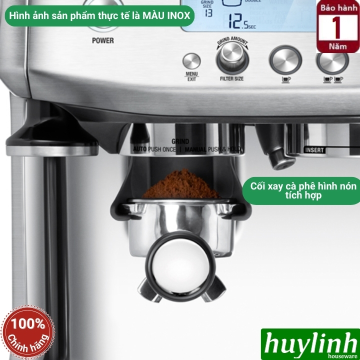 Máy pha cà phê Breville 878 - The Barista Pro - Thương hiệu Úc - Hàng chính hãng Breville Việt Nam 4