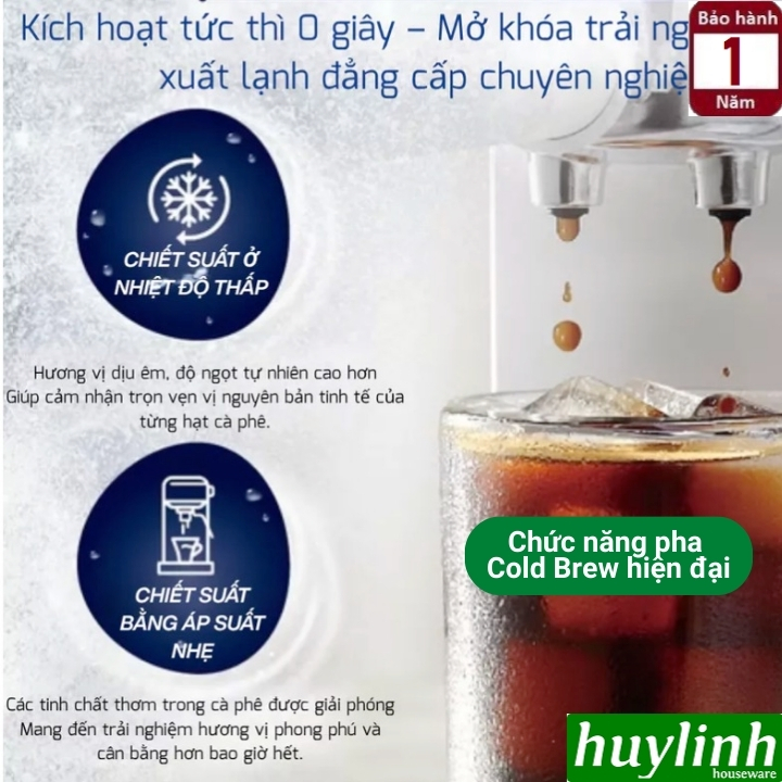 Máy pha cà phê Espresso Delonghi EC890 (M - GR - WI) - Có chức năng pha Cold Brew 4
