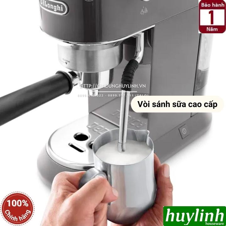 Máy pha cà phê Espresso Delonghi EC885 (GY - BG) - Dedica Arte - Tặng ca đánh sữa + Tamper inox 6