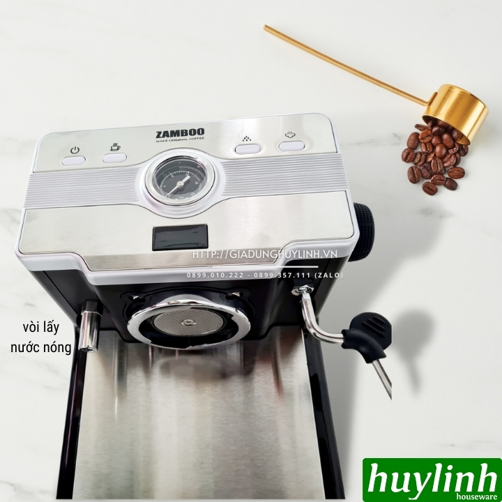 Máy pha cà phê Espresso Zamboo ZB-99 PRO - Tặng 500gr cà phê 5