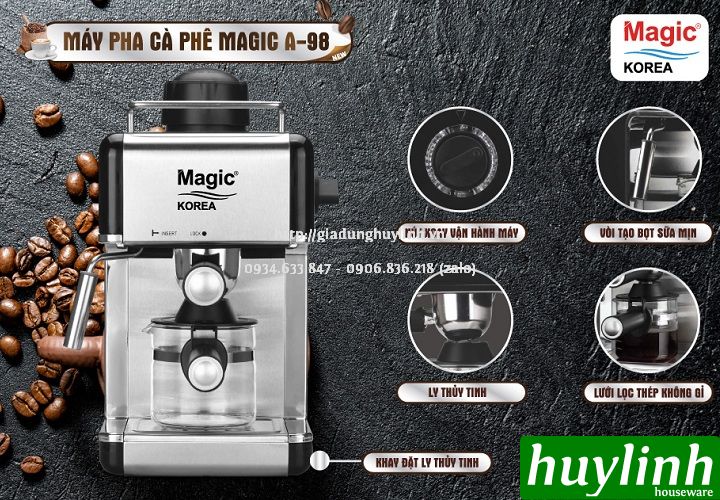 Máy pha cà phê Magic Korea A98 - 800W 4