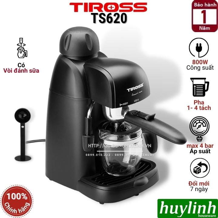 Máy pha cà phê Tiross TS620 - Công suất 800W - Max 4 bar