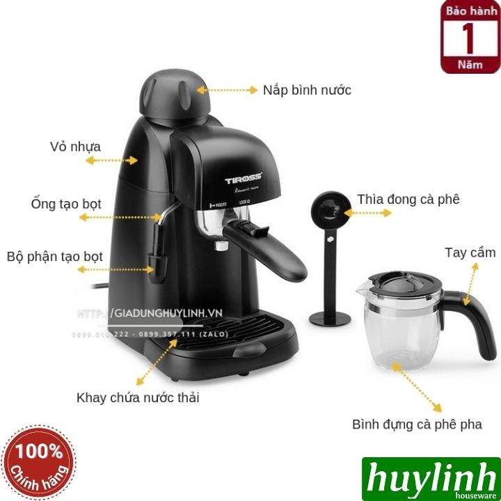 Máy pha cà phê Tiross TS620 - Công suất 800W - Max 4 bar 2