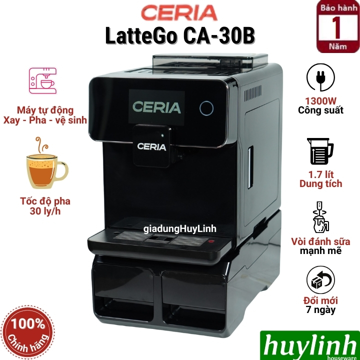 Máy pha cà phê tự động Ceria Lattego CA-30B