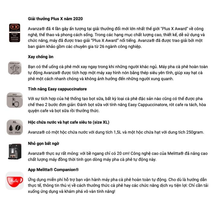 Máy pha cà phê tự động Melitta Avanza Titan - Made in Châu Âu 3