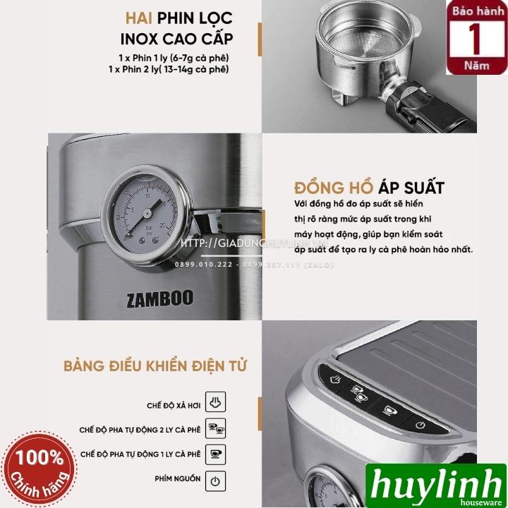 Máy pha cà phê Zamboo ZB-95AT - Tặng 500gr cafe - Model 2021 5