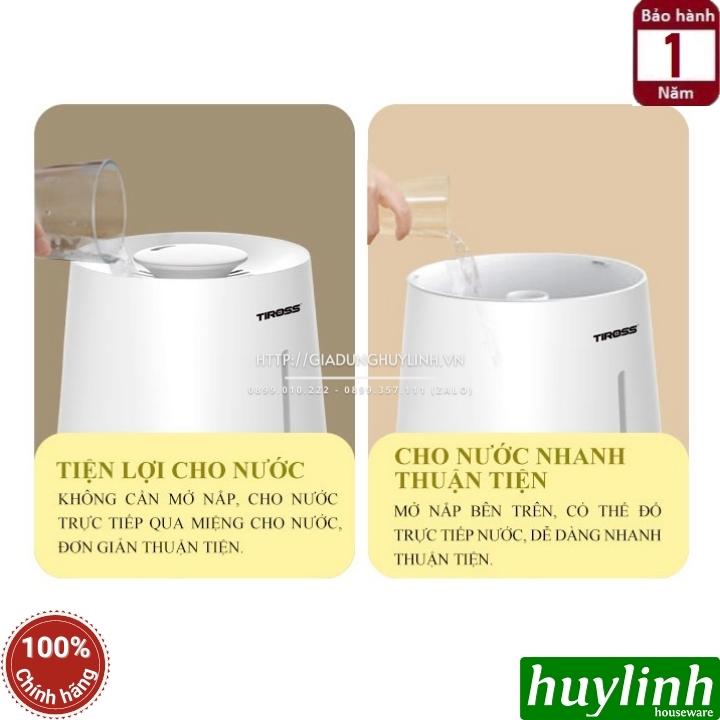 Máy phun tạo ẩm Tiross TS8431 - 4 lít - khử khuẩn Ion Âm 4