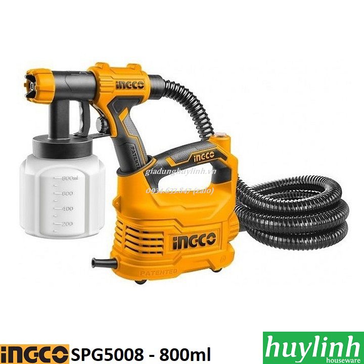 Máy phun sơn Ingco SPG5008 – 800ml – 500W