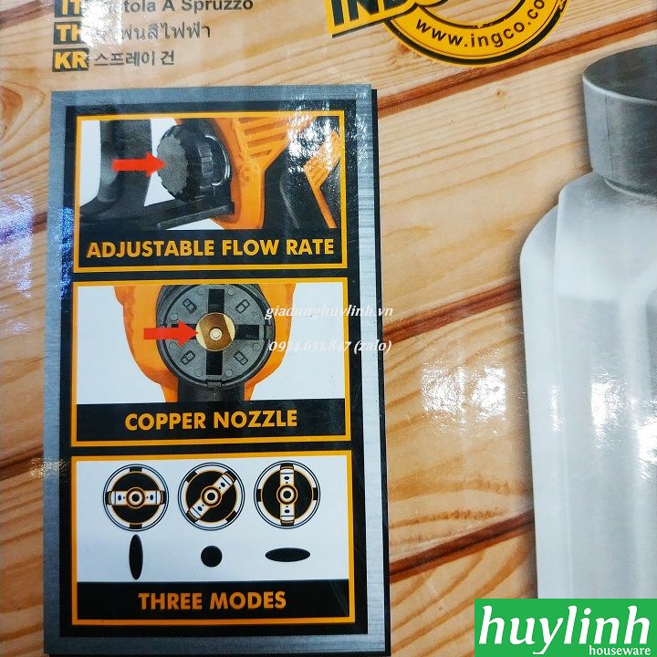 Máy phun sơn Ingco SPG3508 - 350W - giadunghuylinh.vn 5