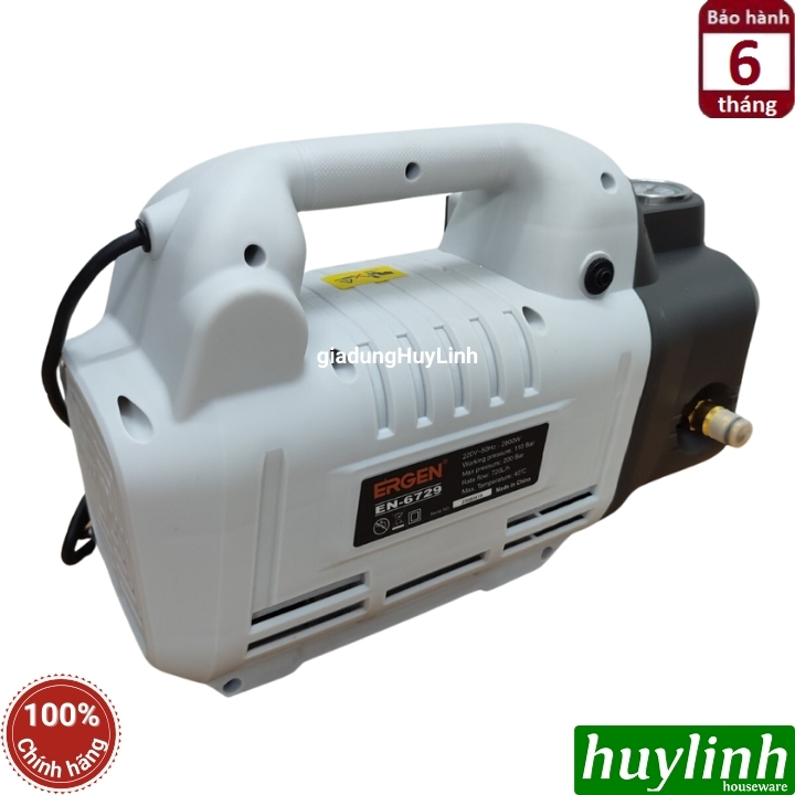 Máy xịt rửa xe Chỉnh Áp Ergen EN-6729 - 2800W - Motor cảm ứng từ lõi đồng 6