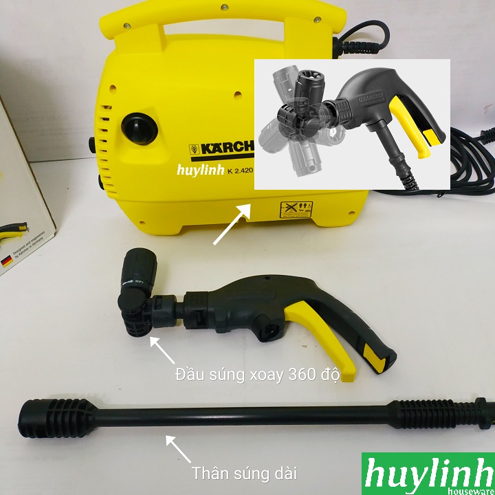 máy xịt rửa xe karcher k2 420
