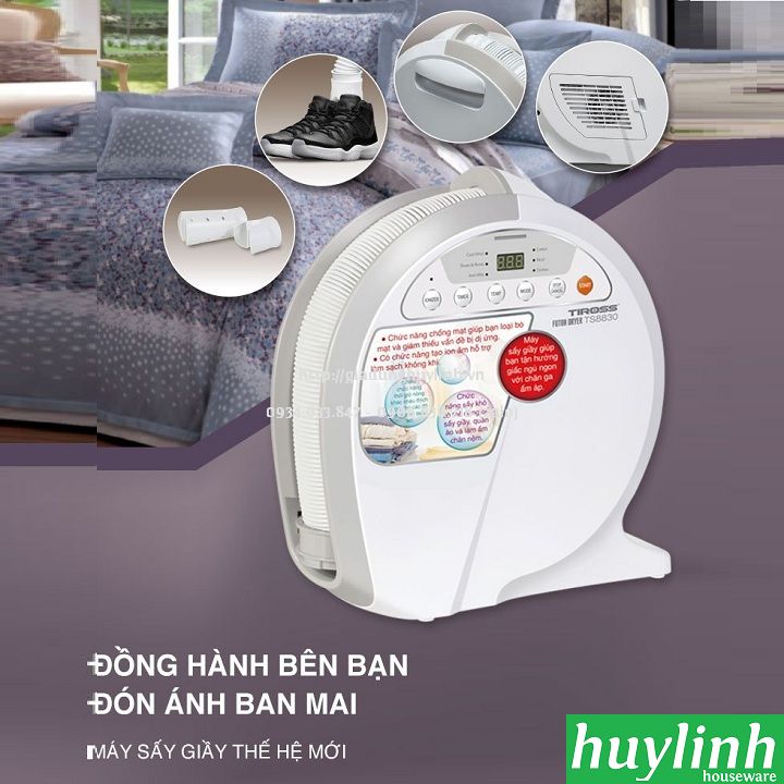 Máy sấy khô giày, khử mùi giày Tiross TS8830 3