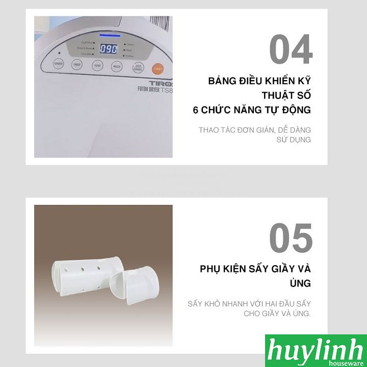 Máy sấy khô giày, khử mùi giày Tiross TS8830 7