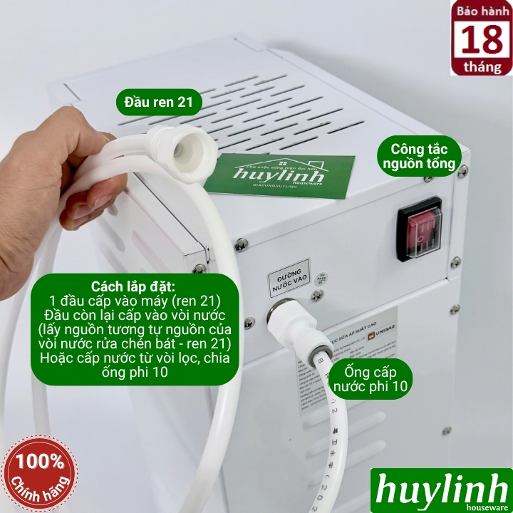 Máy sục trà - sữa áp suất cao 1 vòi Unibar UBS-133 - 2500W - Điều khiển điện tử 5