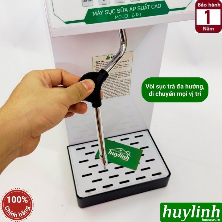 Máy sục trà - sữa 1 vòi áp suất cao Zetsu Z-121 - 2500W - 1.5 bar 3