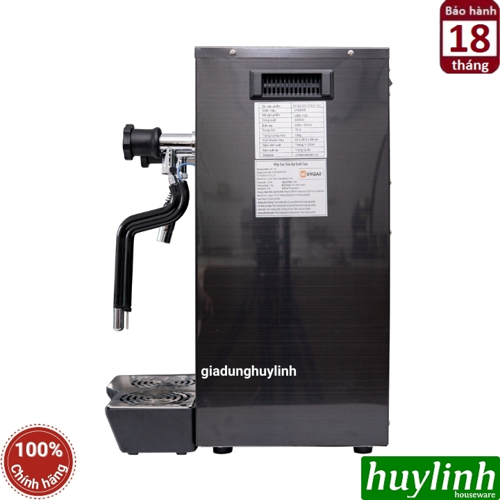 Máy đun nước, sục sữa áp suất cao Unibar UBS-1VS - 2200W 2