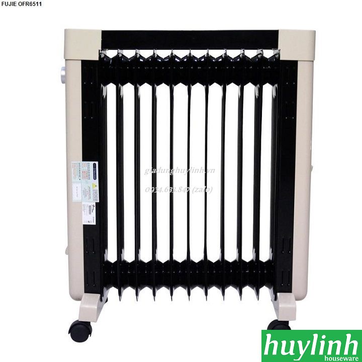 Máy sưởi dầu 11 thanh Fuije OFR6511 - Giá phơi + khay hâm nóng + Khay chứa tinh dầu 3