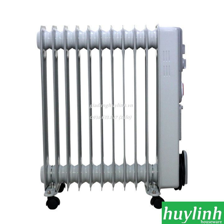 Máy sưởi dầu 11 thanh Fuije OFR5511 - Có hẹn giờ tắt mở + giá phơi + quạt gió 2