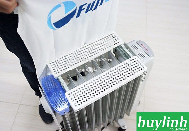 Máy sưởi dầu 11 thanh Fuije OFR5511 - Có hẹn giờ tắt mở + giá phơi + quạt gió 4