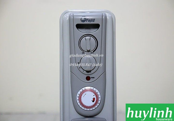 Máy sưởi dầu 11 thanh Fuije OFR5511 - Có hẹn giờ tắt mở + giá phơi + quạt gió 5