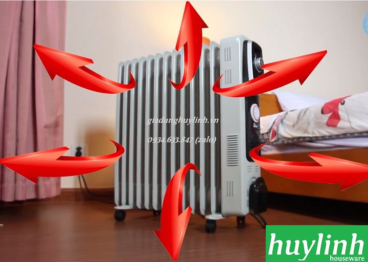 Máy sưởi dầu 13 thanh Fuije OFR4613 - Có hẹn giờ tắt mở 4