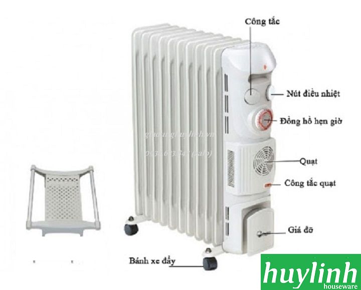 Máy sưởi dầu 9 thanh FujiE OFR379 2