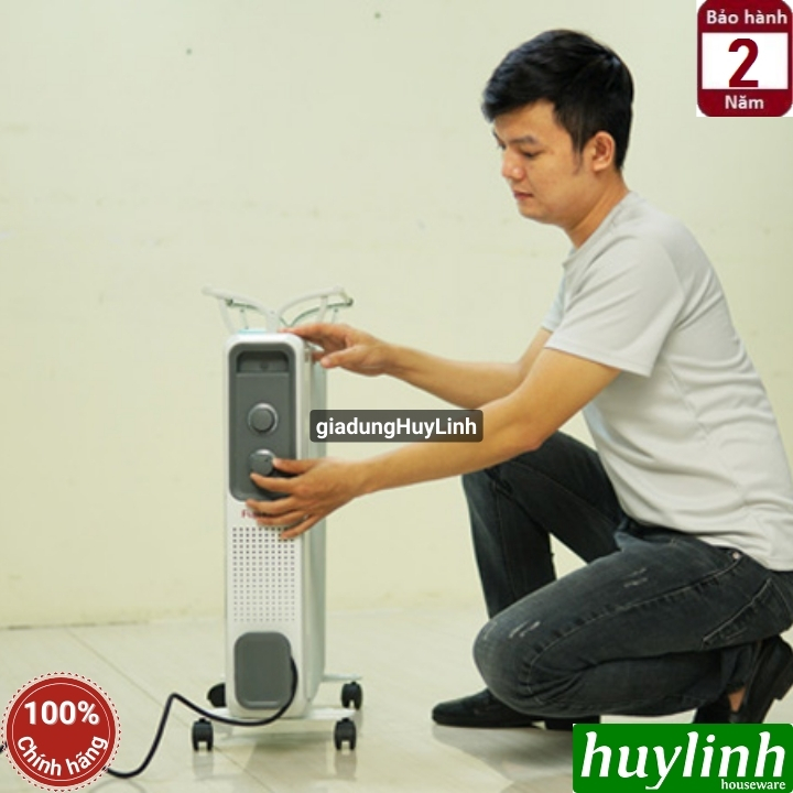 Máy sưởi dầu 9 thanh Fujihome OH849 - 2000W - 10-20m2 6