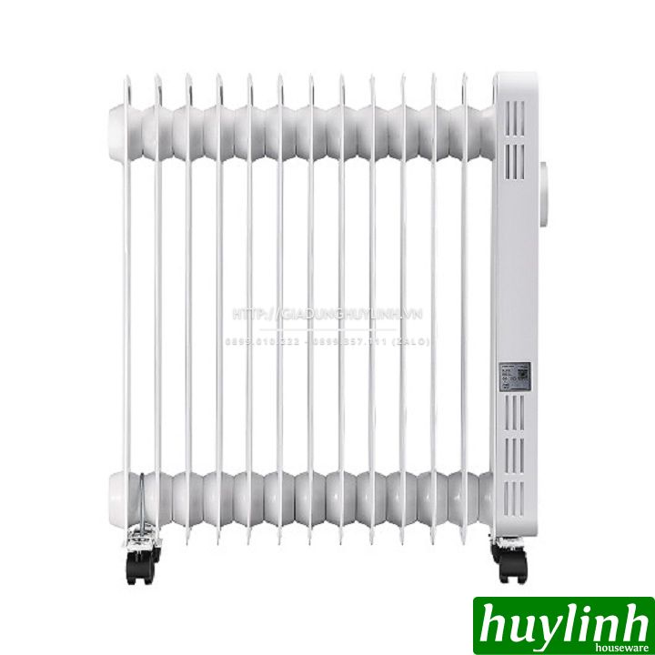 Máy sưởi dầu 13 thanh Tiross TS9221 - 2500W - Có Remote + Giá phơi 3